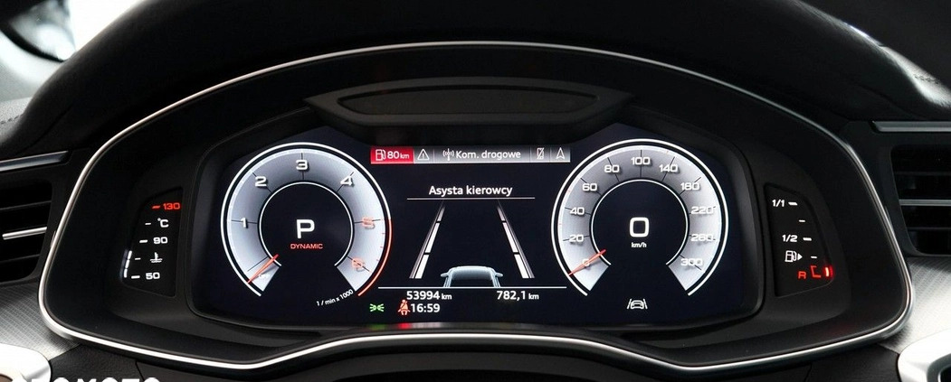 Audi A6 cena 209980 przebieg: 53908, rok produkcji 2019 z Niemcza małe 781